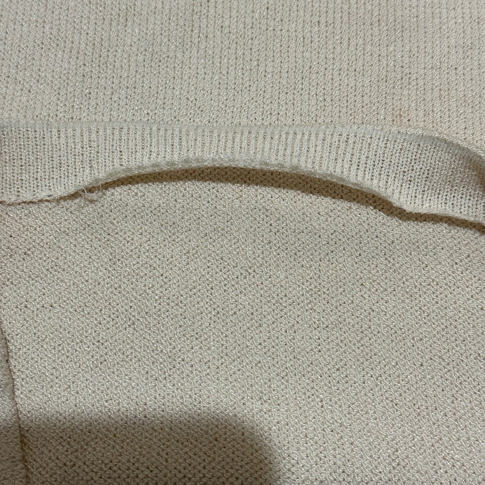 St. John Cream Knit Tank Top Sleeveless Sweater Vest - Picture 6 of 6